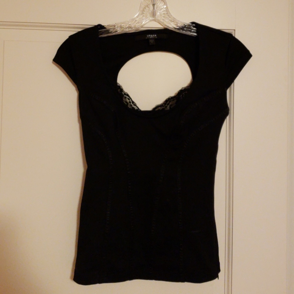 Guess black short sleeve top